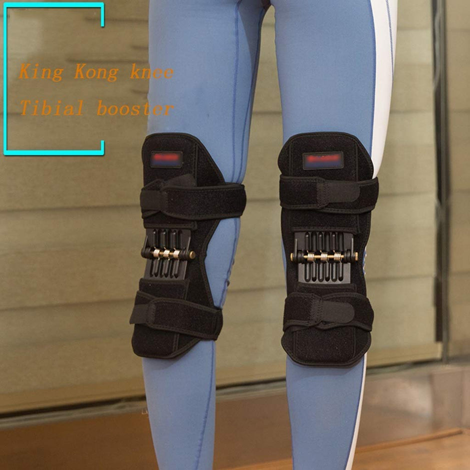 Knee Leg Foot Supports Knee Booster Tibial Booster Spring Knee Pad Climbing Mountaineering Knee Booster Men And Women Old And Young Knee Pads