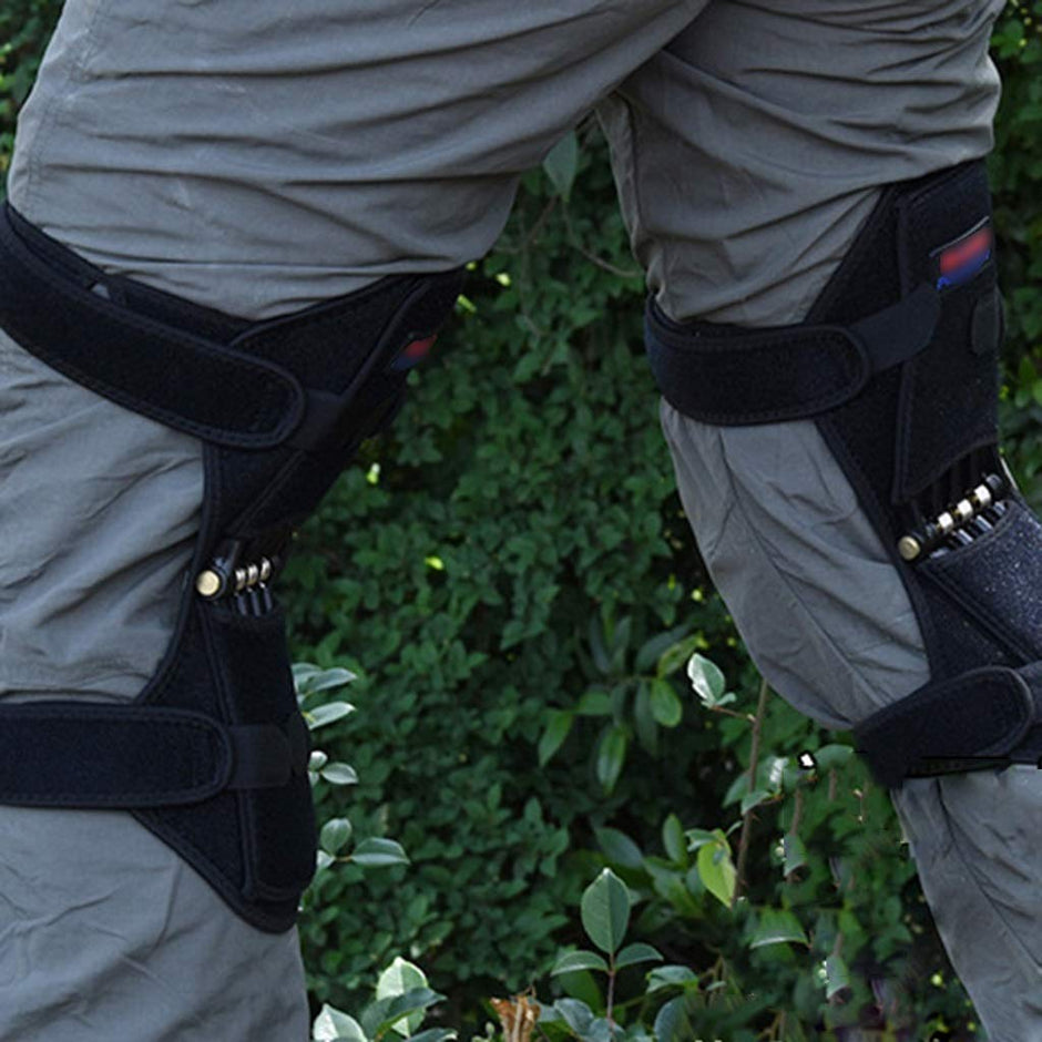 Knee Leg Foot Supports Knee Booster Tibial Booster Spring Knee Pad Climbing Mountaineering Knee Booster Men And Women Old And Young Knee Pads