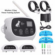TR.OD Wireless Rechargeable 2 Dog Fence No-Wire Pet Containment System Waterproof