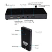 Projecteur HD 1080p Mini DLP Smart Projecteur HDMI Portable Home Projecteur, noir