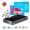 PTVDISPLAY Smart Pocket Mini Projector, 1080P WiFi Home Theater Pico Rechargeable Video DLP Projector Support Bluetooth HDMI USB TF Card Home Cinema, Wireless Display iPhone Android Phone