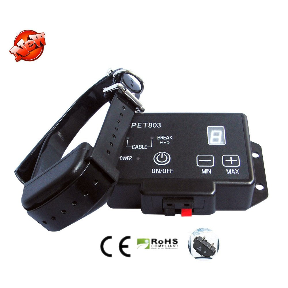 Amadog Electronic Anti-Run Beep Shock Dog Dog Clateau de clôture, récepteur de collier imperméable rechargeable