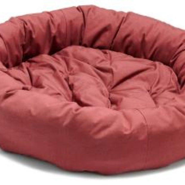 Chien Gone Bed Lit Smart Red Red 35 pouces de beignet pour animaux de compagnie avec repelz-it