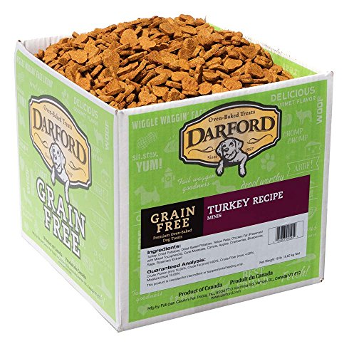 Darford / Grain Free Turkey Treat Minis 19 lb Treats de chiens en vrac