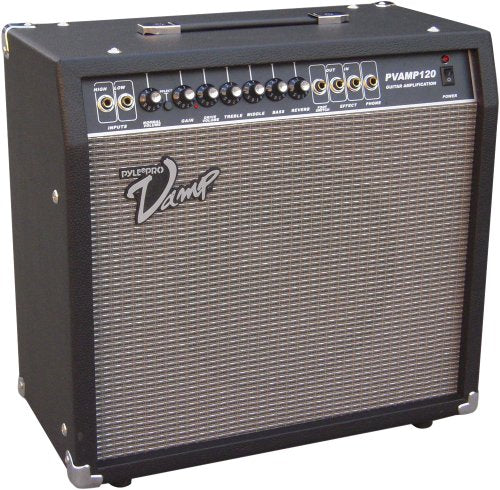 Pyle PVAMP120 120 Watt Vamp-Series Amplifier With 3-Band EQ, Overdrive, & Effects Loop, Pedal-switch In Jack