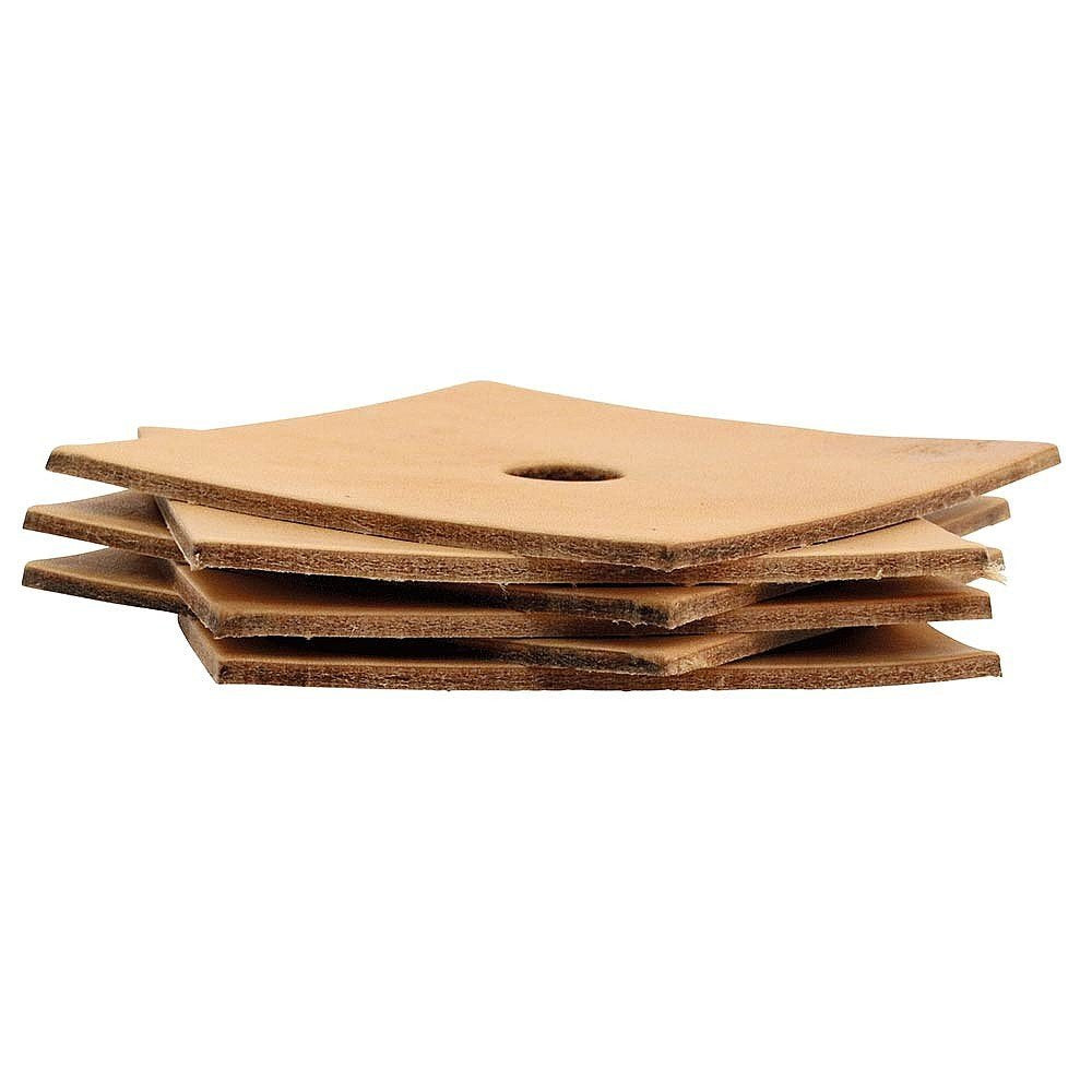 Zoo Max DUS232 Leather Squares 4x4in 6 pieces for Bird Toys