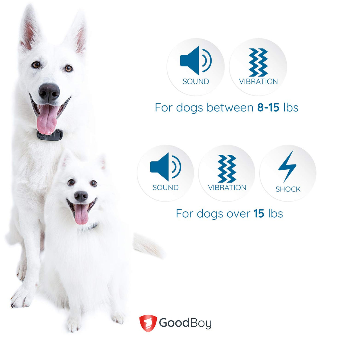 Small Size Remote Collar for Dogs with Beep Vibration and Shock Modes for Pet Behavior Training - Waterproof & 1000 Feet Range - Suitable for Small, Medium or Large Dogs Over 8 Lbs