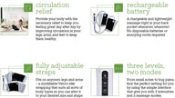Dual Calf and Foot Air Massager,Air Compression Leg Wraps Massage Therapy Device for Pain Relief Handheld Controll