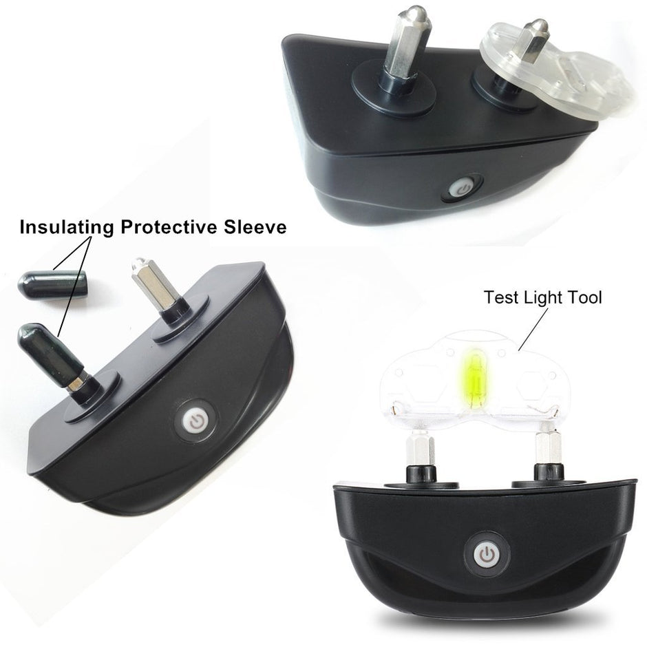 Patpet PTS-008 330 Yards Trainage à distance Dogue STOP Collier d'écorce - a un choc, des vibrations et un ton avec un écran d'écran de rétroéclairage, des boutons séparés et un récepteur résistant à l'eau. Collier électronique électrique