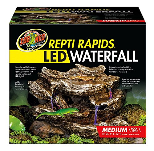 Zoo Med Reptirapids LED Waterfall Rock (Medium)