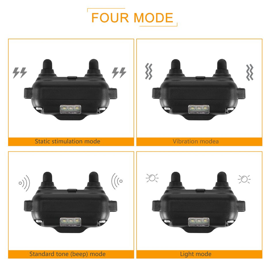 DDSKY 800M REMOTO COMPORTIQUE Collier de formation pour chiens pour animaux de compagnie avec 99 niveaux de sons vibrants et de choc / mode léger imperméable IP68 LCD LCD électrique à distance Collier de choc