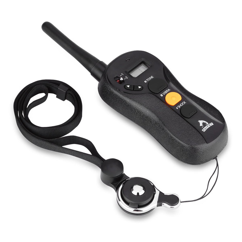 Patpet P-Collar 610 Collier de formation pour chiens Innovative Blind Operation Collier de choc pour la formation Dog - RECHARGÉable Imperméable 660yd Remote Control Range 3 Mode de formation 16 Intensité A réglable