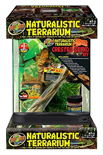 Zoo Med NT-2CK Naturalistic Terrarium Crested Gecko Kit 12" x 12" x 18"