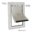 PetSafe Freedom Aluminum Pet Door for Dogs and Cats, White, Tinted Vinyl Flap