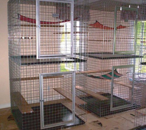 Habitat Haven Cat cage Enclosure Catio Double Decker RV series