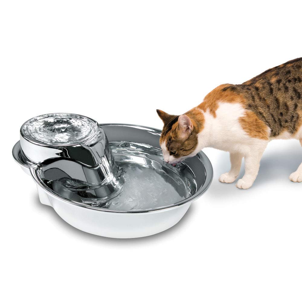 Pioneer Pet Raindrop Style Fountain en acier inoxydable