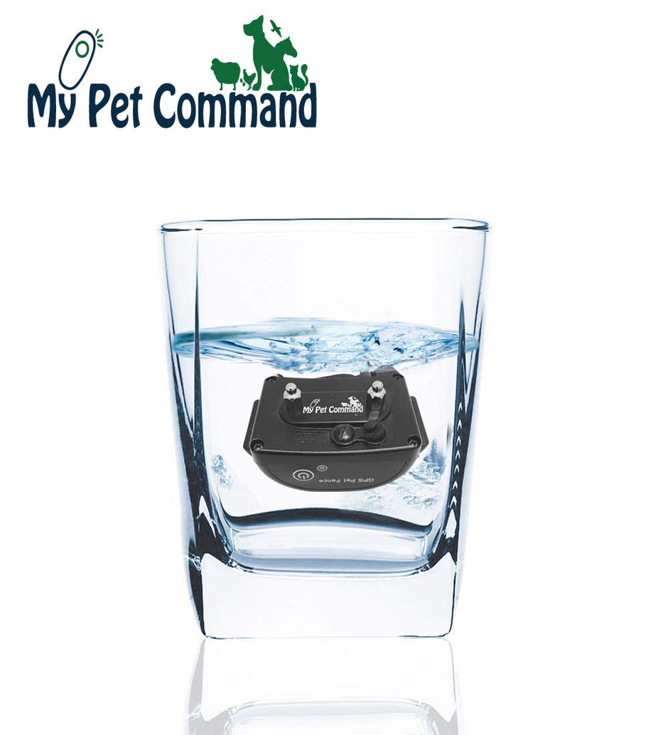 My Pet Command Wireless Electric Fence Safe Dog Containment System GPS Boundary Easy Setup Outdoor use Waterproof and Rechargeable Collars Bonus Training Whistle