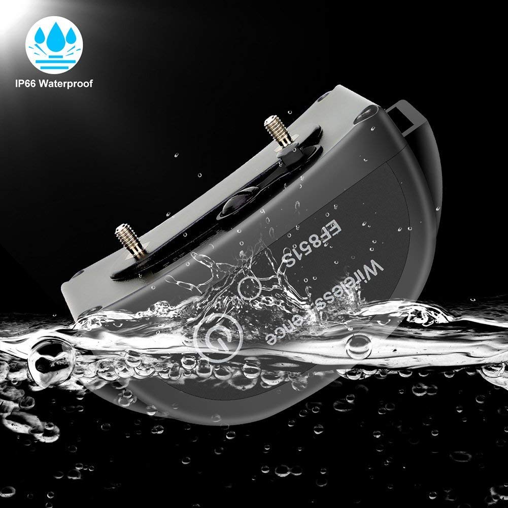 Système de confinement pour animaux de compagnie de clôture sans fil pour animaux de compagnie. Technologie GPS! Pas de télécommande, d'émetteur ou de fil! Clôture invisible, étanche et rechargeable, avec un ton et une stimulation statique