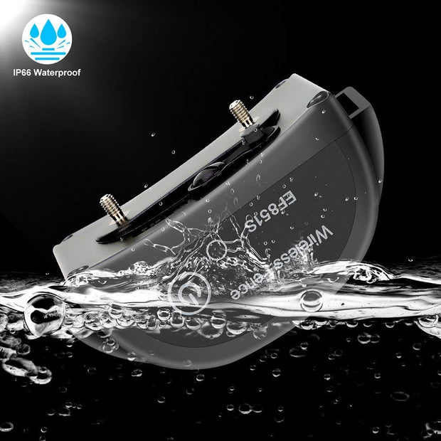 Système de confinement pour animaux de compagnie de clôture sans fil pour animaux de compagnie. Technologie GPS! Pas de télécommande, d'émetteur ou de fil! Clôture invisible, étanche et rechargeable, avec un ton et une stimulation statique