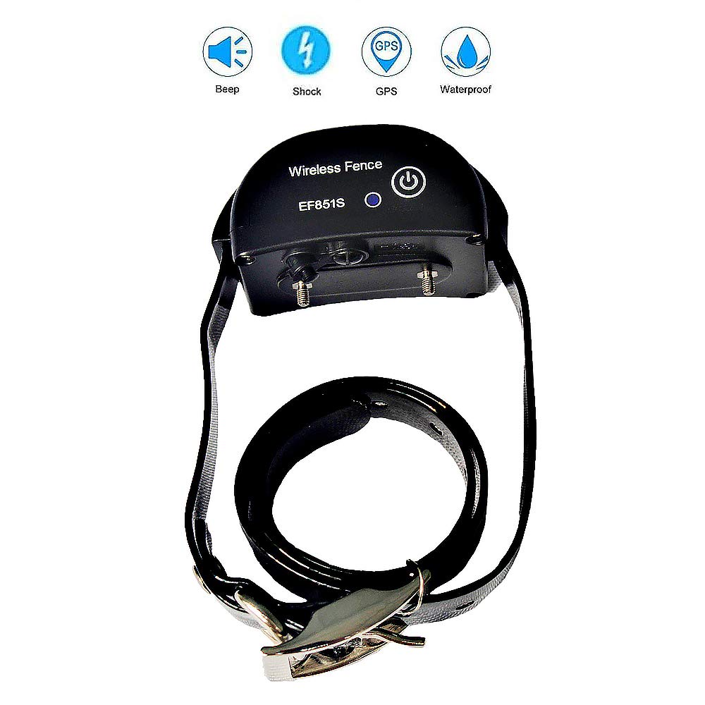 Système de clôture Wilreless Radius de collier de chien 800m Utiliser le collier de formation de la technologie GPS de la satellite étanche rechargeable
