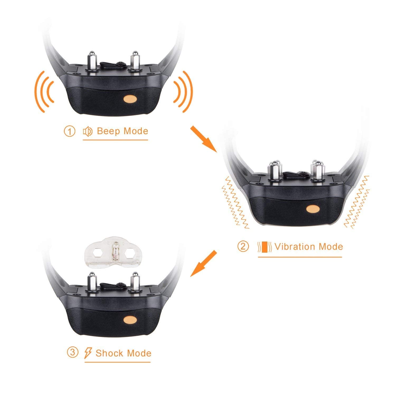 Dog Training Collar 620, Electronic Rechargeable 100% Waterproof 650yd Dog Training Collar with Remote, Tone, Vibration, Shock Mode for Large to Small Dogs (8.8Lbs - 88Lbs)