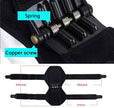 Knee Spring Brace Breathable Anti-Gravity Knee Bend Support Powerful Rebound Spring Force, Non Slip Tendon Brace Band Pad Power Lift Joint Support Knee Pads One Pair (Black)