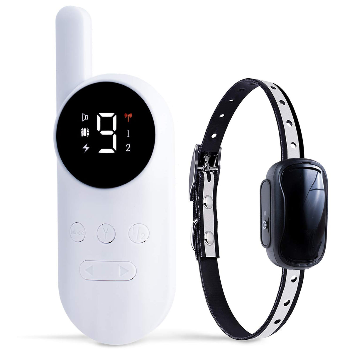 Small Size Remote Collar for Dogs with Beep Vibration and Shock Modes for Pet Behavior Training - Waterproof & 1000 Feet Range - Suitable for Small, Medium or Large Dogs Over 8 Lbs