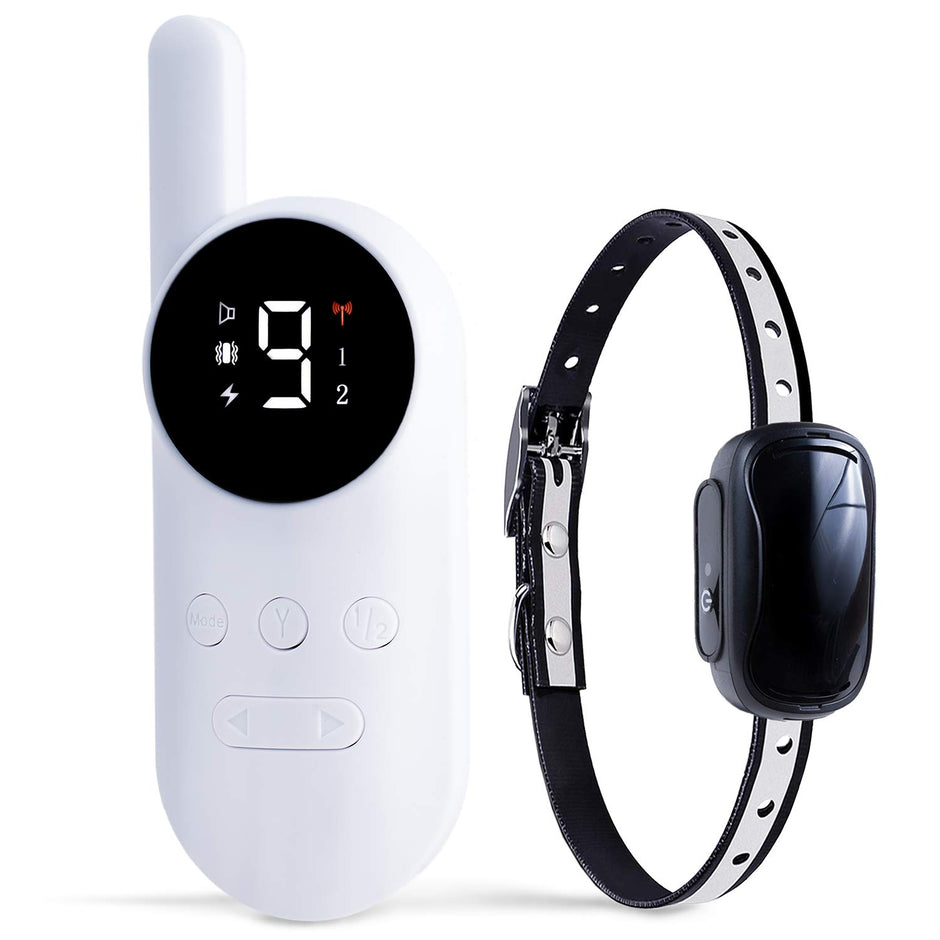 Small Size Remote Collar for Dogs with Beep Vibration and Shock Modes for Pet Behavior Training - Waterproof & 1000 Feet Range - Suitable for Small, Medium or Large Dogs Over 8 Lbs