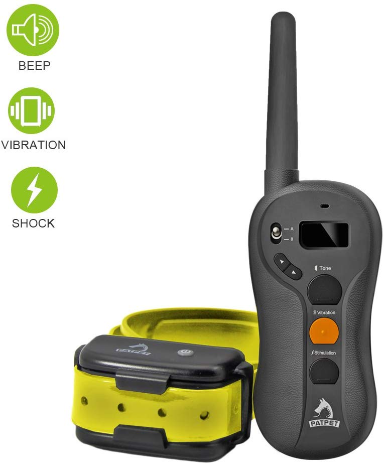 Dog Training Collar Rechargeable Waterproof 600 yd Remote Dog Collar with Tone / Vibration / Shock Mode Pet Dog Trainer For (10Lbs - 100Lbs)