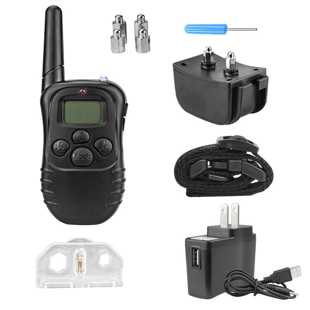 WOLFWILL Rechargeable Training Collar 330 Yards Remote Pet Dog with Beep / Vibration / Shock Electric E-collar