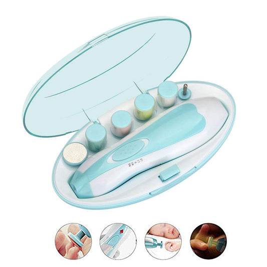 Upgraded Baby Nail trimmer Set Safe Electric Nail File Clipper Trimmer for Toddler Toes and Fingernails Care, Polish and Trim