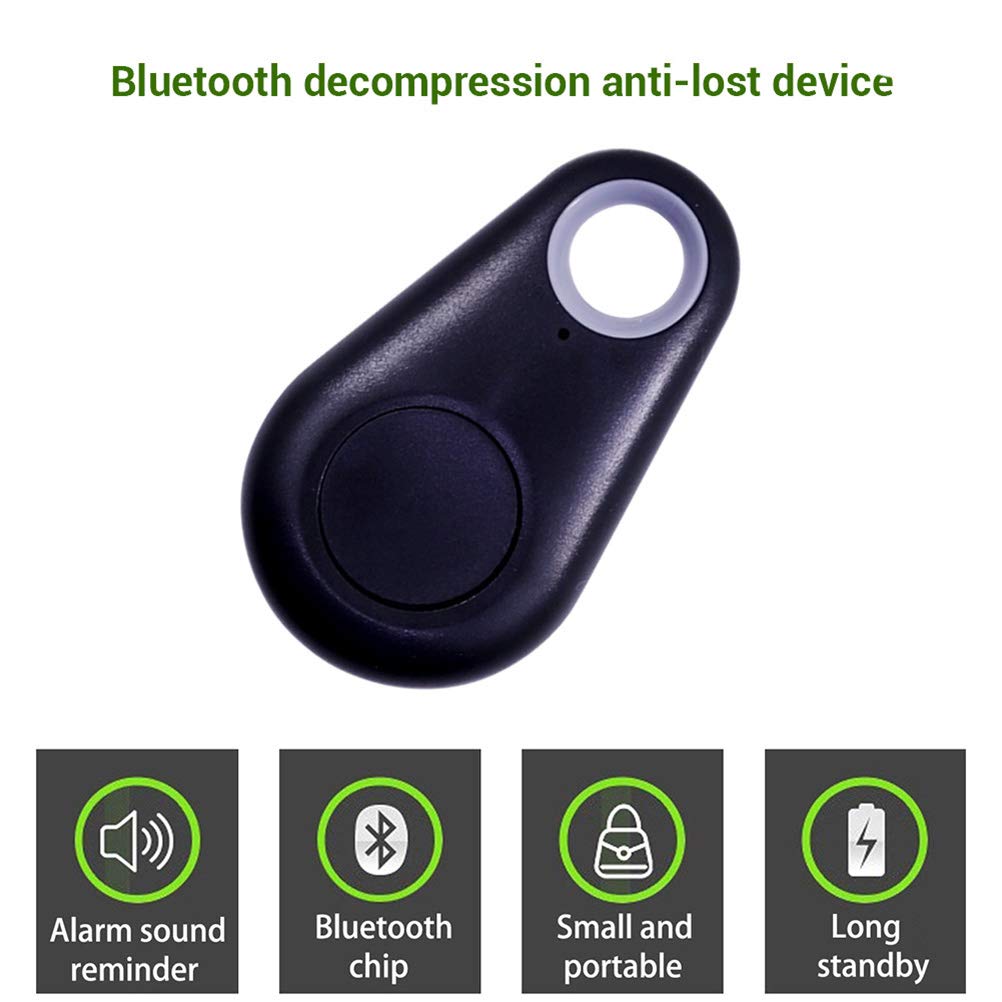 Key Finder, Mini GPS Tracker Bluetooth 4.0 Car Anti Lost Device GPS Tracker Pet Car Surveillance Bicycle Mini Locator Key Fob Key Finder for Wallet Car Kid Pets