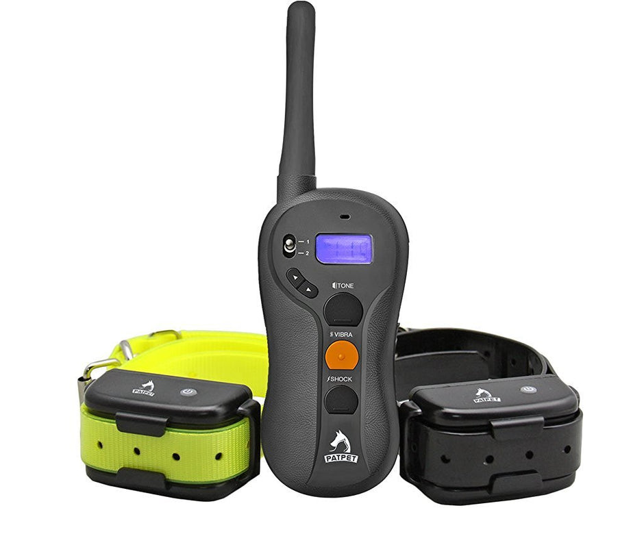 Dog Training Collar Blind Operation Shock Collar for Training 2 Dogs - Rechargeable and Waterproof 660yd Remote E-Collar with Separate Command Buttons,Fit for 15-100 lb