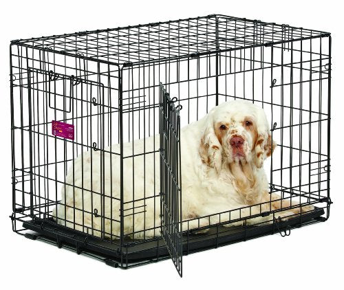 Midwest Home for Pets Life Stages Ace Double Door Dog Crate, 30-Inch