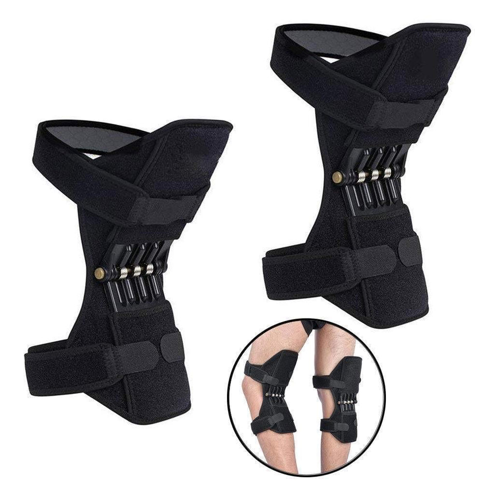 Knee Protection Booster, 2 Packs Breathable Knee Brace Support, Powerful Rebound Spring Force, Joint Support Knee Pad Pain Relieve Rressure Reduce for Walking, Jogging