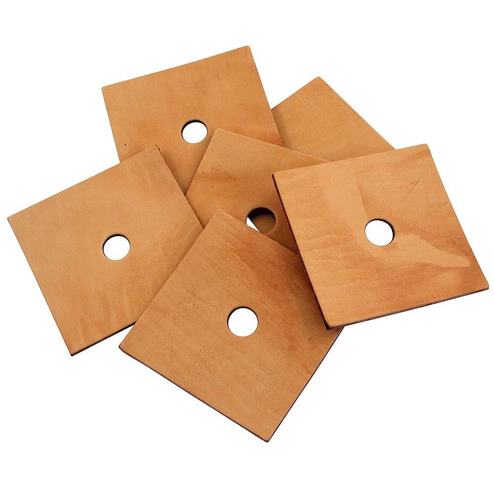 Zoo Max DUS232 Leather Squares 4x4in 6 pieces for Bird Toys