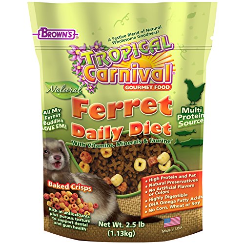 FM Browns HH4115 Tropical Carnival Natural Ferret Food 2.5 lb