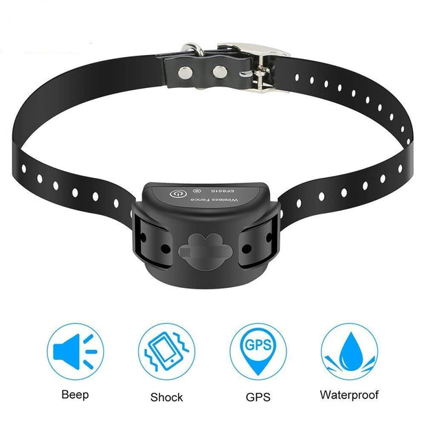 Aniluxe Wireless Electric Satellite Dog Fence with GPS Dog Containment System(Waterproof and Rechargeable Collar Shock/Tone Correction,for 1 Pet)