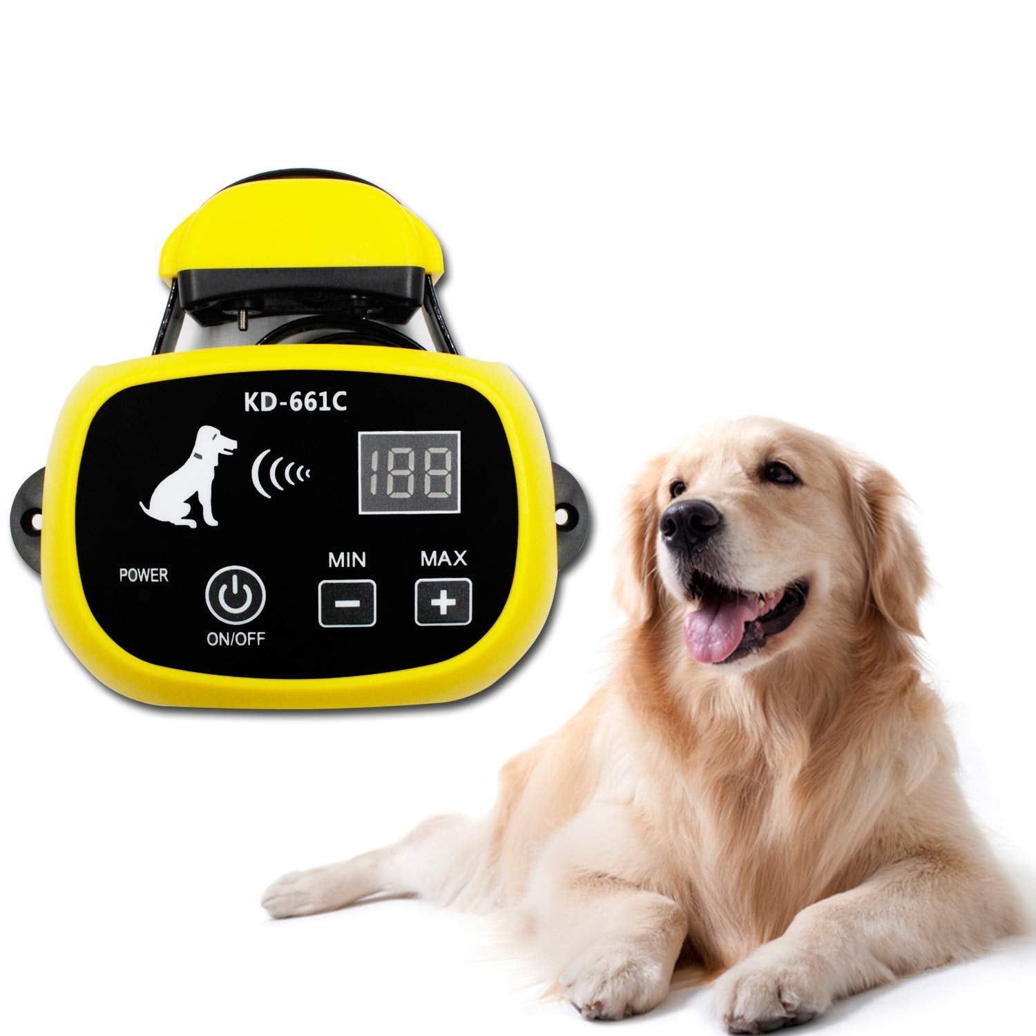 Wireless Dog Fence System with Rechargeable Transmitter and Rechargeable Collar Receiver - Safe & Easy Install WiFi Radio Electric Dog Fence