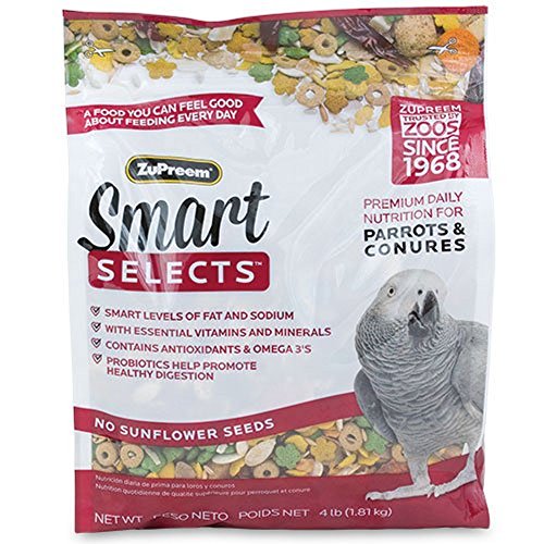 ZuPreem BB3269 Smart Selects Parrot & Conure Bird Food (1.81 kg)