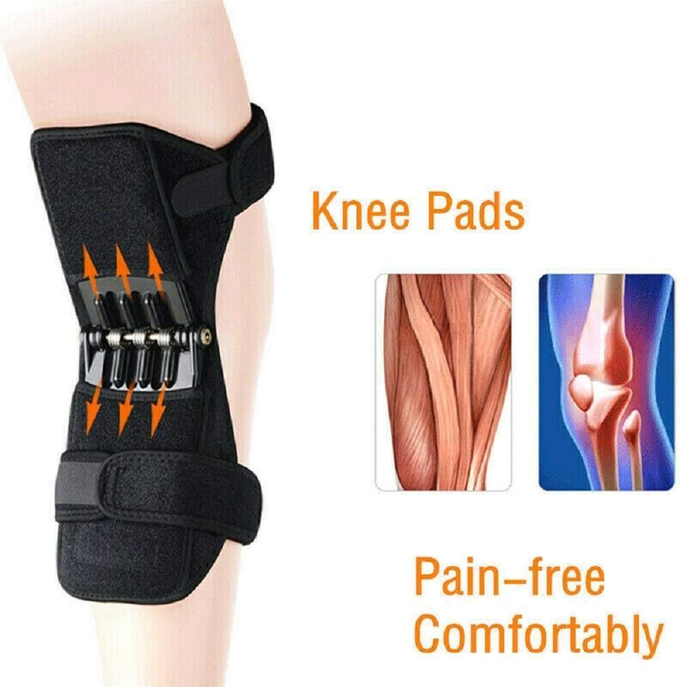 Knee Protection Booster, 2 Packs Breathable Knee Brace Support, Powerful Rebound Spring Force, Joint Support Knee Pad Pain Relieve Rressure Reduce for Walking, Jogging