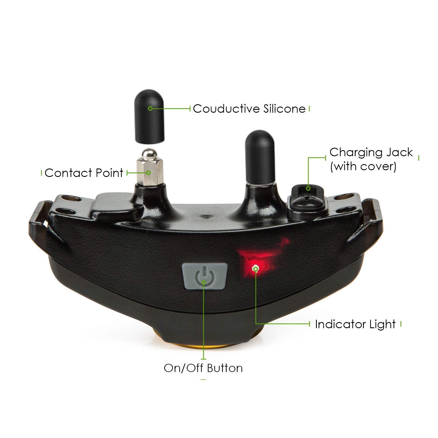 Collier d'entraînement pour chien Patpet, collier de télécommande de 1000 pieds, imperméable rechargeable, collier de choc bip / vibration / mode choc