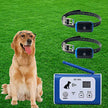 Wireless Electric Dog Fence Pet Containment System, Safe and Effective Anti Over Shock Design, Adjustable Control Range Up to 550YD & Display Distance, 2 Collar Receivers Rechargeable Waterproof