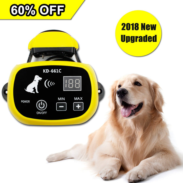 Wireless Dog Containment System with Rechargeable Transmitter and Rechargeable Collar Receiver - Safe & Easy Install WiFi Radio Electric Dog Fence