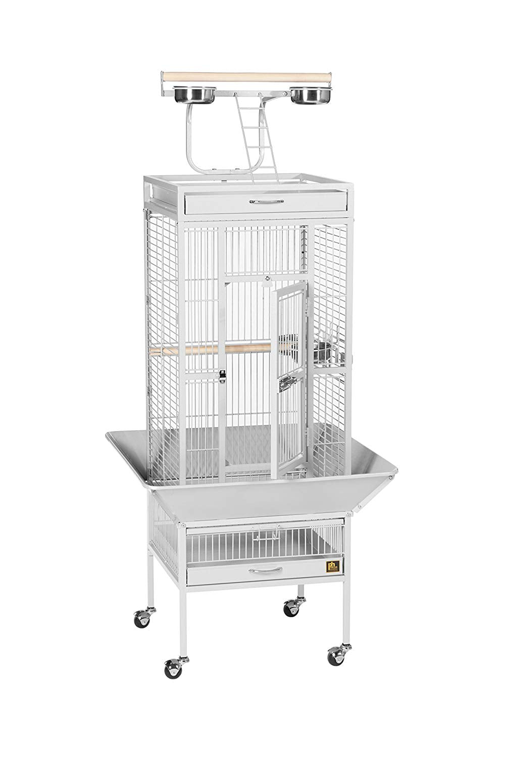 Prevue Pet Products Wrought Iron Select Bird Cage Black Hammertone 3151BLK
