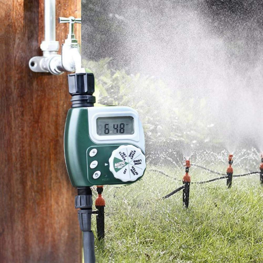 Programmable Faucet Timer Digital Watering, Hose Water Garden 1-Outlet Auto Faucet Orbit Sprinkler