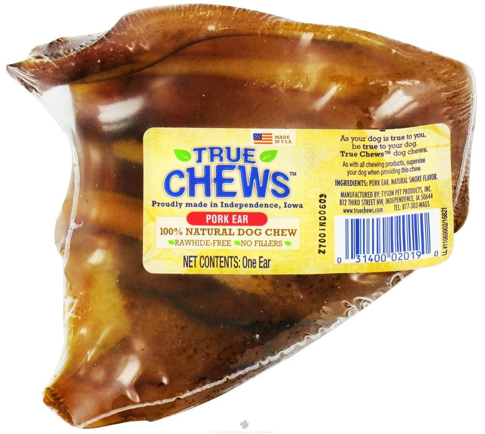 True Chews Natural Pork Ear Dog Treat