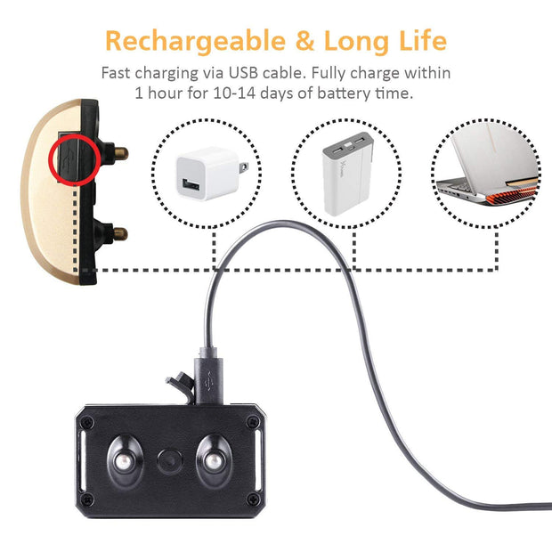 Regirock 2018 Version de mise à niveau Collier de contrôle de contrôle - rechargeable et étanché