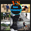 Knee Spring Brace Breathable Anti-Gravity Knee Bend Support Powerful Rebound Spring Force, Non Slip Tendon Brace Band Pad Power Lift Joint Support Knee Pads One Pair (Black)
