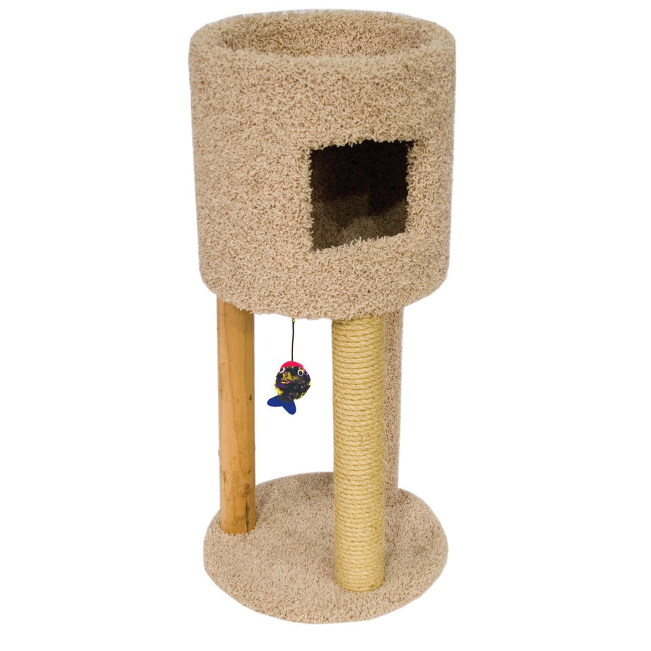 Ware Manufacturing Kitty Condo Scratch Hideout with Playground for Cats